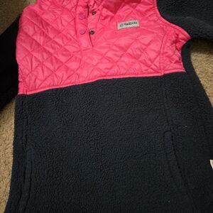 Magellan Outdoors Kids Pink and Navy Blue Pullover